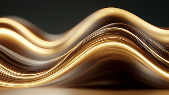Luxurious Gold Metallic Ripple Background