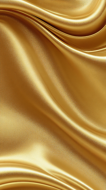 Luxurious Golden Satin Fabric Background