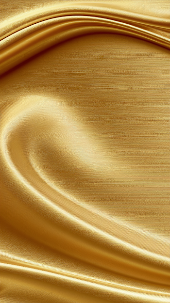 Luxurious Golden Satin Silk Fabric Background