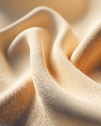 Luxurious Ivory Swim Fabric Close-Up