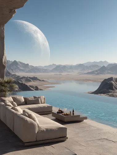 Luxurious Moon Villa with Infinity Pool Luxurious Moon Villa with Infinity Pool