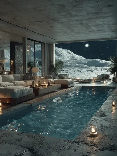 Luxurious Open-Air Moon Villa Luxurious Open-Air Moon Villa