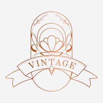 Luxurious vintage art nouveau badge vector | Free stock vector - 519482