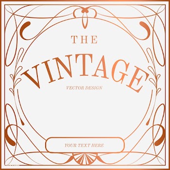 Luxurious vintage art nouveau badge vector | Free stock vector - 519488