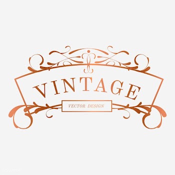 Luxurious vintage art nouveau badge vector | Free stock vector - 519565