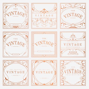 Luxurious vintage art nouveau badge vector se.. | Free stock vector - 519490