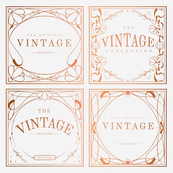 Luxurious vintage art nouveau badge vector se.. | Free stock vector - 519523