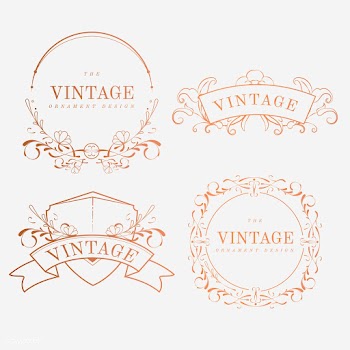 Luxurious vintage art nouveau badge vector se.. | Free stock vector - 519538