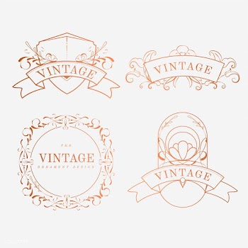 Luxurious vintage art nouveau badge vector se.. | Free stock vector - 519574