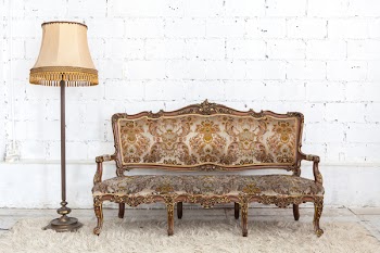Luxurious Vintage Style Sofa and Lantern