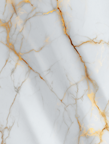 Luxurious White Marble with Gold Inlays