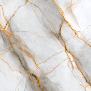 Luxurious White Marble with Gold Veins