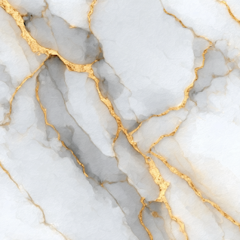 Luxurious White Marble with Gold Veins