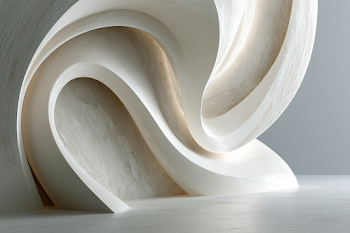 Luxury Abstract Wall Mural with Geometric Flow