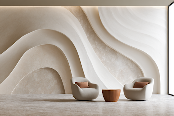 Luxury Abstract Wall Mural with Geometric Lines