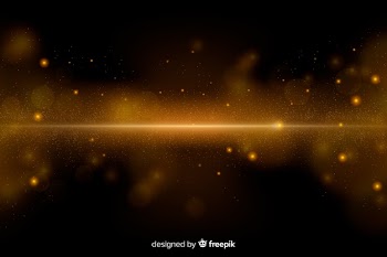 Luxury background with golden particles Free Vector