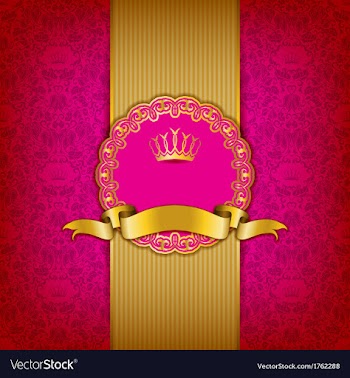 Luxury background with ornament frame vector image