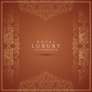 Luxury beautiful decorative brown background Free Vector