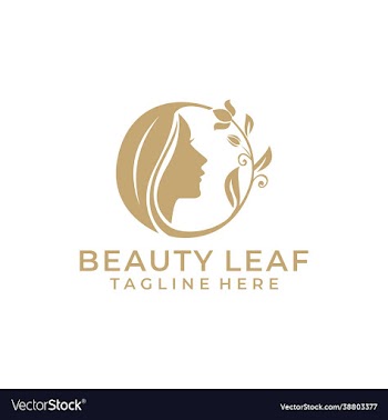 luxury beauty leaf logo