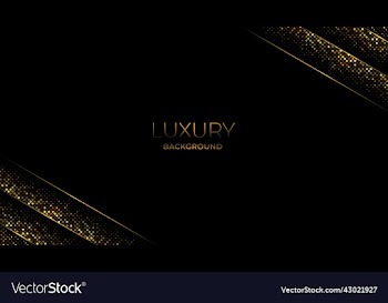 luxury black abstract background with golden