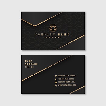 Luxury business card template Free Vector