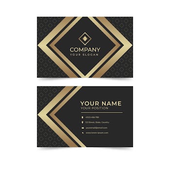 Luxury business card template Free Vector
