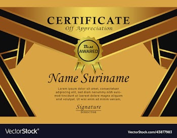 luxury certificate award design
