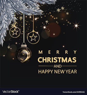 luxury christmas social media golden and black