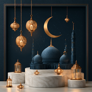 Luxury Eid Al-Adha Greeting Card Illustration