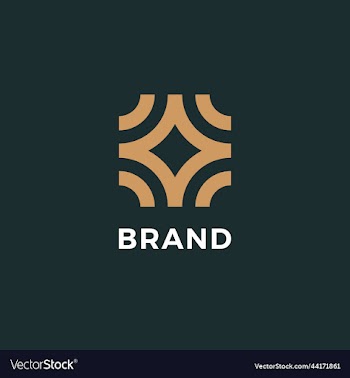 luxury geometric box logo design