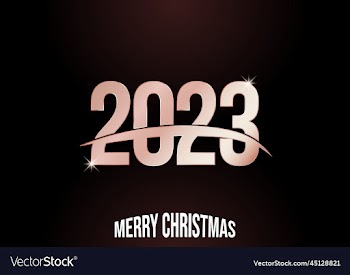 luxury gold gradient 2023 new year text