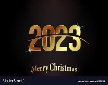 luxury gold gradient 2023 new year text