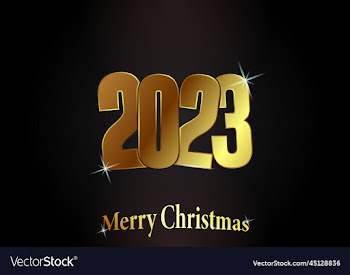 luxury gold gradient 2023 new year text
