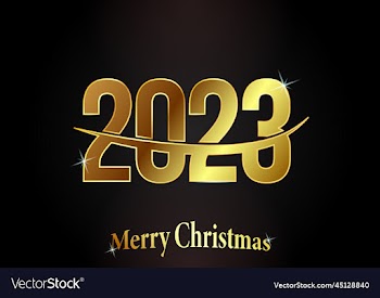 luxury gold gradient 2023 new year text
