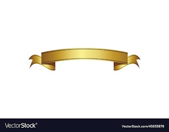 luxury gold reel ribbon badge