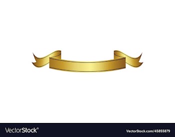 luxury gold reel ribbon badge