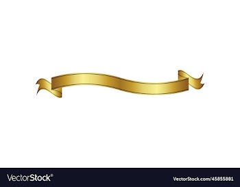 luxury gold reel ribbon badge