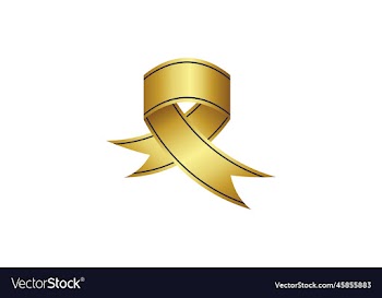 luxury gold reel ribbon badge