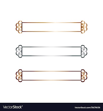 luxury gold title border png