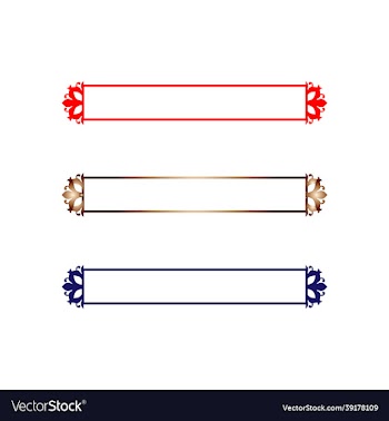 luxury gold title border png