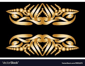 luxury gold title frame border