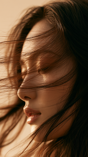 Luxury Hair Editorial with Soft Movement