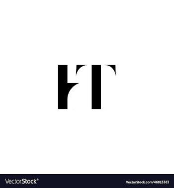 luxury initial letter ht logo design