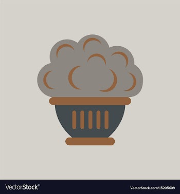 Luxury interior big plant in pot vector image