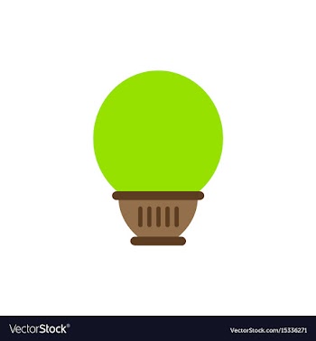 Luxury interior big plant in pot vector image