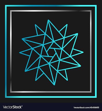 luxury line art mandala snow flake style design