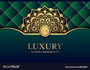 luxury mandala islamic background with golden