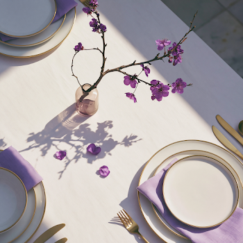 Luxury Minimalist Asian Wedding Table Setting