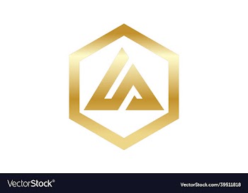 luxury minimalist logo for letter a in a triangle