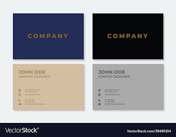 luxury modern and elegant business card
